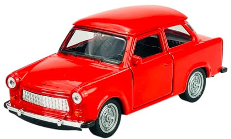 Welly Trabant Trabbi 601 Limousine Rot Ca 1/34-1/39 Metal Modell Auto Die Cast Neu im Kasten