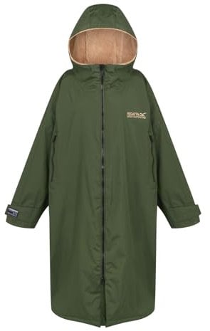Regatta Mens Waterproof Robe Adults Dark Khaki S/M