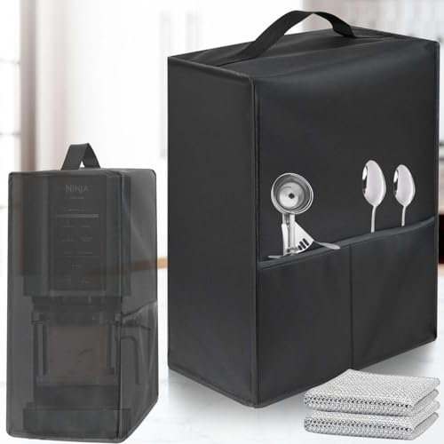 Staubschutz für Eismaschine, hergestellt aus hitzebeständigem, wasser- und staubdichtem 600D-Nylonmaterial, Kompatibel für Ninja/NC300EU CREAMi Deluxe Eismaschine(NC300EU Staubschutz)