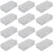 GTIWUNG 12 Pcs 18650/18350/CR123A/17670 Cell Battery Storage Case Holder Box, Plastic Battery Case for Batteries and Rechargeable Batteries, Clear Color