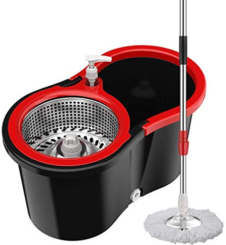 P9IDEDFH Mocio, microfibra Spin Mop & Secchio Pulizia Pavimento