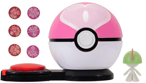 Pokémon PKW3722 - Surprise Attack Game Einzelpack - Trasla mit Sympaball, offizielle Figur mit Ball
