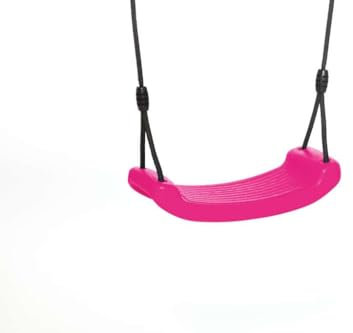 DICE Asiento balancín de plástico rosa con cuerda trenzada negra – apto para Berg PlayBase