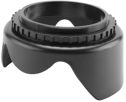 Fangxuee 52mm Harte Tulpe Gegenlichtblende Objektiv-Gegenlichtblende Fuer AF-S DX Nikkor 18-55mm