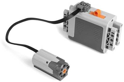 HOTUT Motor Power Function, 2-teiliges Elektrisch Spielzeug Motor, Technology Power Functions Set, mit Batteriebox, Kompatibel mit Technik Zug