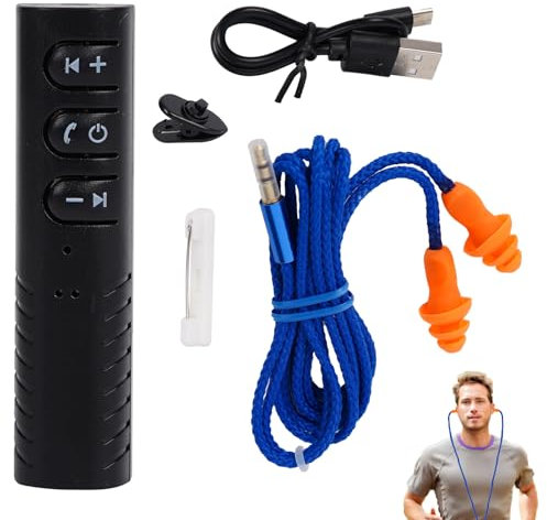 Jubilofex Headphone Cable Adapter - Wireless Audio Receiver, Jack Connector | Wireless Music Streaming Device Headphones, Stable Audio Signal Adapter Daily Listening, for Travel Use
