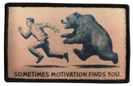 Klett Patches lustiger, Mann mit Braunbär Aufnäher, Taktisch Militär Patch, Aufnäher für Taktische Kleidung Rucksack Baseballkappe Uniform