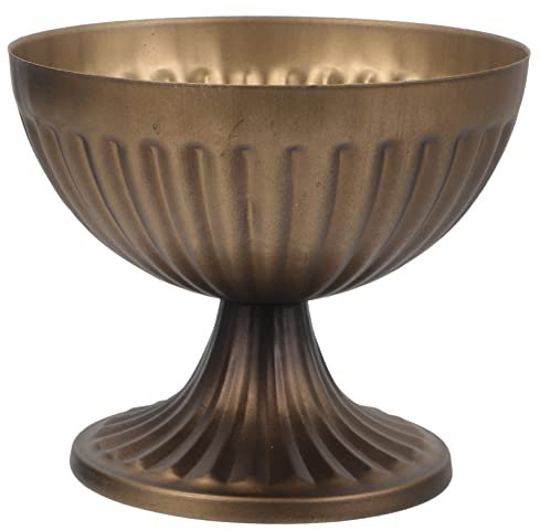 ifundom Maceta De Bronce Macetas para Plantas Florero Urna Rústica Vintage Maceta para Arreglos Maceta Decorativa Maceta Romana Urna Jardineras Urna para Jardín