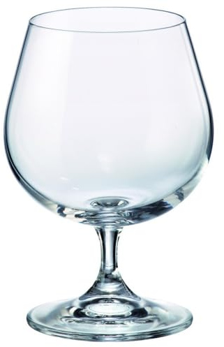 Set di 2 Bicchieri da Cognac in Vetro, Calici Eleganti per Distillati