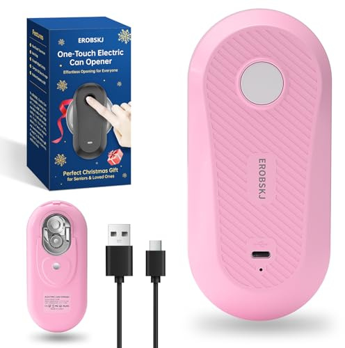 Auto Electric Can Opener, Rechargeable Can Openers for Seniors & Arthritis | One-Touch Rechargeable Battery Automatic Can Opener, Hands-Free, Smooth Edge, Compact, Cordless, Food-Safe Kitchen Gadgets