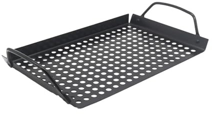 Grillplatte mit Löchern, geeignet for Steaks und Fleisch, for Braten Backen, ideal for unterwegs zu Hause