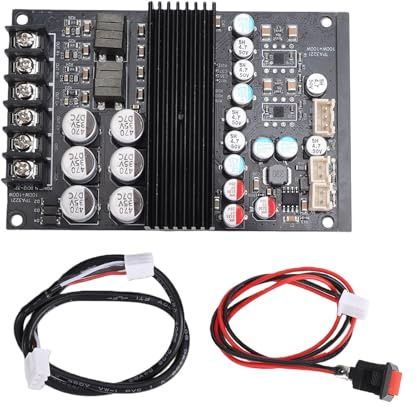 Yanmis Power Amplifier Board, 200W Mono 100W Stereo Amplifier Board Kit Pure Sound Quality with Closed Loop Feedback Design for Wireless Speakers Soundbars Subwoofers