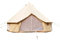 Safari Camping Outdoor Vier Saison Familie nurlaubsort Camping wasserdicht Luxus Bell Zelt oder Zelt zubehör (beige Baumwolle Leinwand Zelt, Diameter4m)