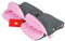 BABYLUX MUFF Handmuff PLÜSCH Handwärmer für Kinderwagen Buggy Handschuh 2 Stück (5. Grau + Minky Rosa)