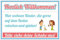 Schild Herzlich willkommen Kinder Spielen Hier Schuhe ausziehen 3 mm Alu-Verbund 300 x 200 mm