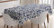ABAKUHAUS Arabeske Tischdecke, Marokkanischer Orient, Für den Inn und Outdoor Bereich geeignet Waschbar Druck Klar Kein Verblassen, 140 x 200 cm, Zinnoberrot Indigo Creme Blau