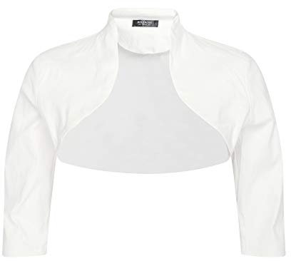 Bolerose Su Misura Bolero Manica 3/4 (Avorio, 3XL)