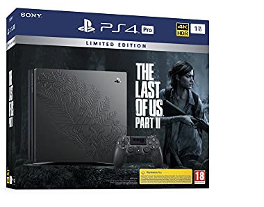 Sony PlayStation 4 Pro 1 To Édition Spéciale The Last of Us part II Limitée, Avec le jeu inclus + 1 manette sans fil DUALSHOCK 4 V2 personnalisée