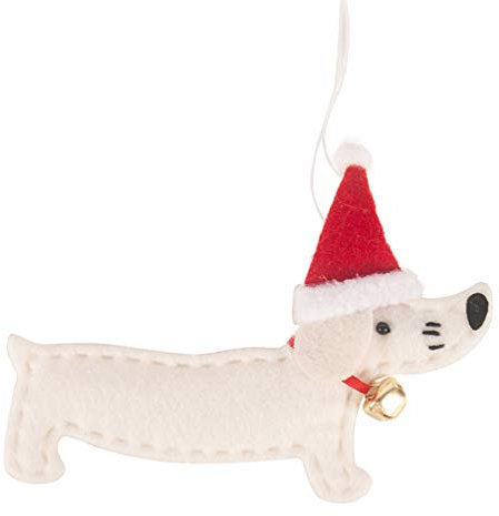 BESPORTBLE Hund Weihnachtsbaum Ornamente Dackel Hund Figur 2020 Weihnachten Filz Ornament Weihnachtsbaum Urlaub Party Dekoration
