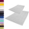 Lavea 2er Set Badematte 50x80 cm – rutschfeste, Waschbare Badematten aus 100% Baumwolle, Frottierserie Elena – Saugstark, Strapazierfähig und Zeitlos – Ideal für Badezimmer, Dusche - Silber