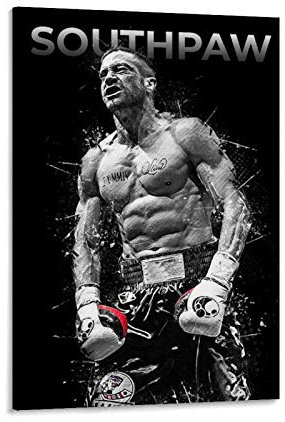 LKJHLK Southpaw Poster Vintage Boxing-Tapete 8 Wanddekoration Leinwand Kunst Gemälde Druck für Büro Schlafzimmer Zuhause Wohnheim – Geschenk für Jungen Mann 50 x 75 cm