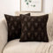 MIULEE 2er Set Wolle Kissenbezüge Dekokissen Polyster Sofakissen Dreieck Weich Couchkissen Kissenbezug Zierkissenbezug mit Verstecktem Reißverschluss für Wohnzimmer Schlafzimmer Braun 50x50cm
