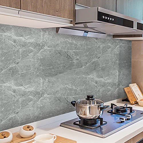 Möbelfolie Selbstklebend Folie Fliesenfolie Küchenrückwand Fliesenaufkleber 500x60cm,PVC Fliesensticker Fliesen Folie,selbstklebende Tapete Aufkleber Klebefolie,Wandfliese Sticker für Küche,Schrank