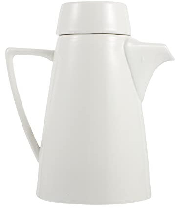 BESTonZON Glass Pitcher Teapot Ceramic Water Pitcher Jug with Lid Hot Cold Water Jug Beverage for Water Milk Coffee Iced Tea Coffee Glass Tea Pot