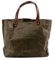 WUDON Reisetasche aus gewachstem Segeltuch – extra große Tragetasche für Damen, Green a, X-Large