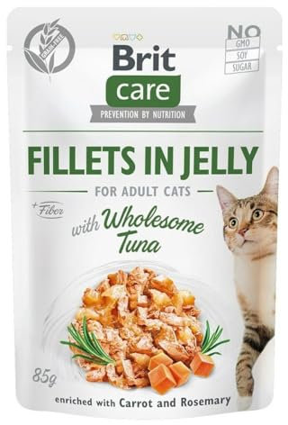 Brit Care Cat Wholesome Tuna Fillets in Jelly Thunfisch 85g