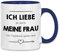 wowshirt Tasse Ich liebe es wenn meine Frau mich Tischtennis spielen lässt Tennisspieler, Farbe:White - Navy