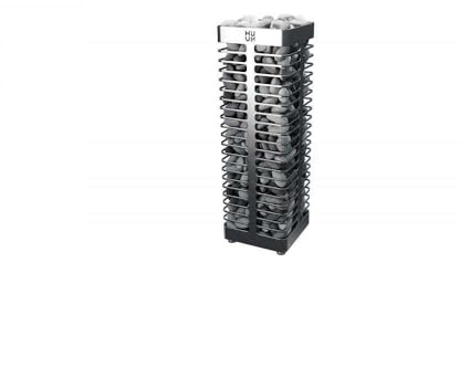 Huum STEEL Elektro Saunaofen Set mit 9 kW Ofen in Silber
