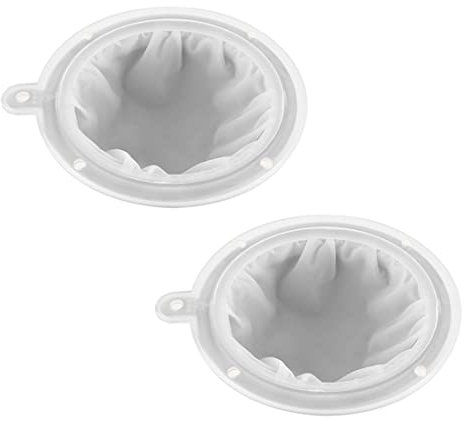 MenYiYDS -2 pezzi di filtro (13 cm) compatibile con imbuto da cucina, utilizzato per filtrare succhi, latte, caffè, vino-200 mesh