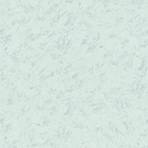 Papier peint salle de bain bleu clair | Tapisserie intissée effet crépi pour chambre | Papier peint pastel pour couloir et bureau