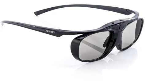 2x?RF Pro Black Heaven | Gafas 3D for proyectores RF de EPSON? JVC? & SONY | compatibles con ELPGS03 EB-W16 EH-TW550 EH-TW570 EH-TW5910 EH-TW5100 EH-TW5200 EH-TW5300 EH-TW5350 EH-TW5210 EH -TW6100 EH