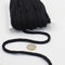 20 Meter Baumwollkordel, rund, 08 mm, geflochten, mit Kern aus natürlicher Baumwolle, ideal für DIY, Nähen, vielseitig 8 mm, 01 Schwarz