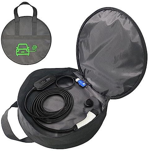 Fulenyi Tasche für Starthilfekabel | wasserdichte Kabeltasche, Aufbewahrung von Ladegerät für Werkzeugtasche, Autozubehör, Organizer für tragbare Kabeltasche für Elektrofahrzeuge