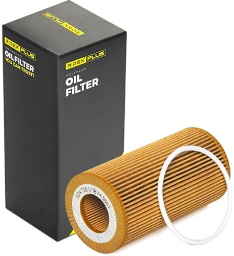 RIDEX PLUS Ölfilter Motorölfilter Filtereinsatz mit Dichtungen 7O0011P Kompatibel mit VW Golf 6 5K1 Golf 5 Schrägheck 1K1 Polo Schrägheck 6R1, 6C1, AUDI A3 Sportback 8PA A4 Avant 8ED, B7