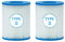 Cartuccia Filtro, FD2137 Cartucce filtranti in Carta per Piscina Filtro per la Pulizia della Piscina Tipo II Compatibile con la Pompa filtrante per Piscina Bestway, per Pompa