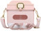 BELLE VOUS Gourde Carrée Rose avec Sangle Ajustable & Paille - Bouteille Eau en Plastique Réutilisable 700 ml - Gourde Sport Portable Anti-fuite & sans BPA pour École, Sport & Bureau