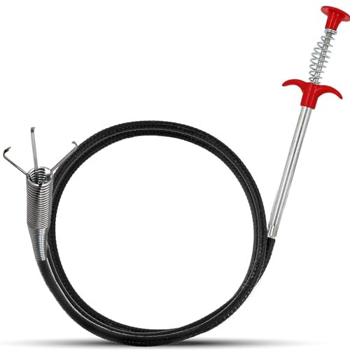 Pince de préhension flexible avec 4 griffes pour ramasser la litière, évier, canalisations, toilettes, épilateur (160 cm)