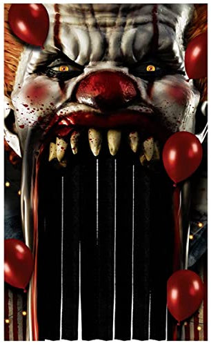 Horror-Shop Halloween Clown d'horreur Circus Rideau De Porte