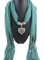 rtdgcv Winter-Edelstein-Schal-Halsketten-warmer Schal-Herz-Dame-Frauen-Quasten-Schal Beheizter Schal Damen Schal Damen Winter