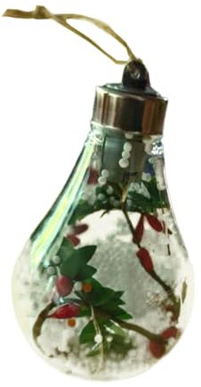 Amagogo LED Hängende Weihnachtskugel Christbaumschmuck Hängende Dekoration LED Weihnachtskugel für Weihnachten Urlaub Neujahr