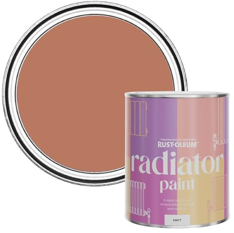 Rust-Oleum Red Heat Resistant Radiator Paint in Matt Finish - Siena 750ml