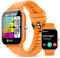 WalkerFit Smart Watch, Smartwatch Rund 2.01, wasserdichte Fitnessuhr mit Schlafmonitor Schrittzähler für Android iOS (Orange)