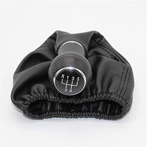 Wivplex for VW, Lupo 6X1 1999 2000 2001 2002 2003 2004 2005 2006 5-Gang-Auto-Schaltknauf Ledermanschette Schaltknaufmanschette