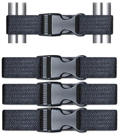 4 Pcs Child Safety Cupboard Locks,Baby Proofing Adjustable Straps,Fridge Locks for Children,Safety Locks for Cupboards Child Proofing,Adjustable Straps for Two Door Cabinets Fridge