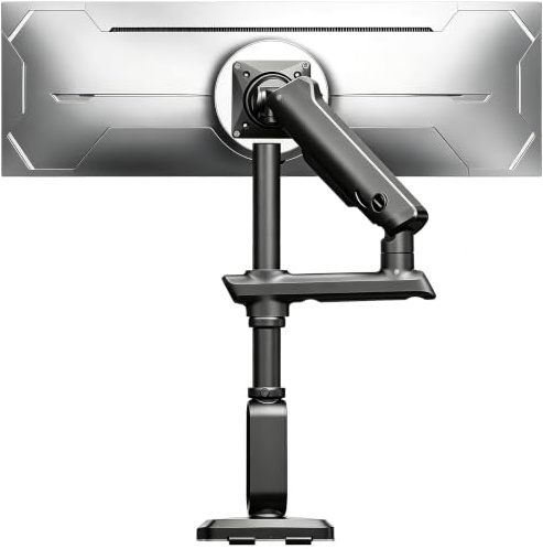 HUANUO Monitorhalterung für 27-49 Zoll Monitore, kompatibel mit 27, 32, 34, 40 und 49 Zoll Ultrawide, bis 18 kg, höhenverstellbarer Gaming-Monitorarm 739 mm, VESA 75 x 75 100 x 100 mm