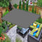 Tenda parasole rettangolare, 3 x 5,5 m, impermeabile, per giardino, spiaggia, piscina, grigio chiaro